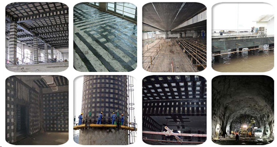 碳纖維布與碳纖維膠合理配合使用，加固效果更好