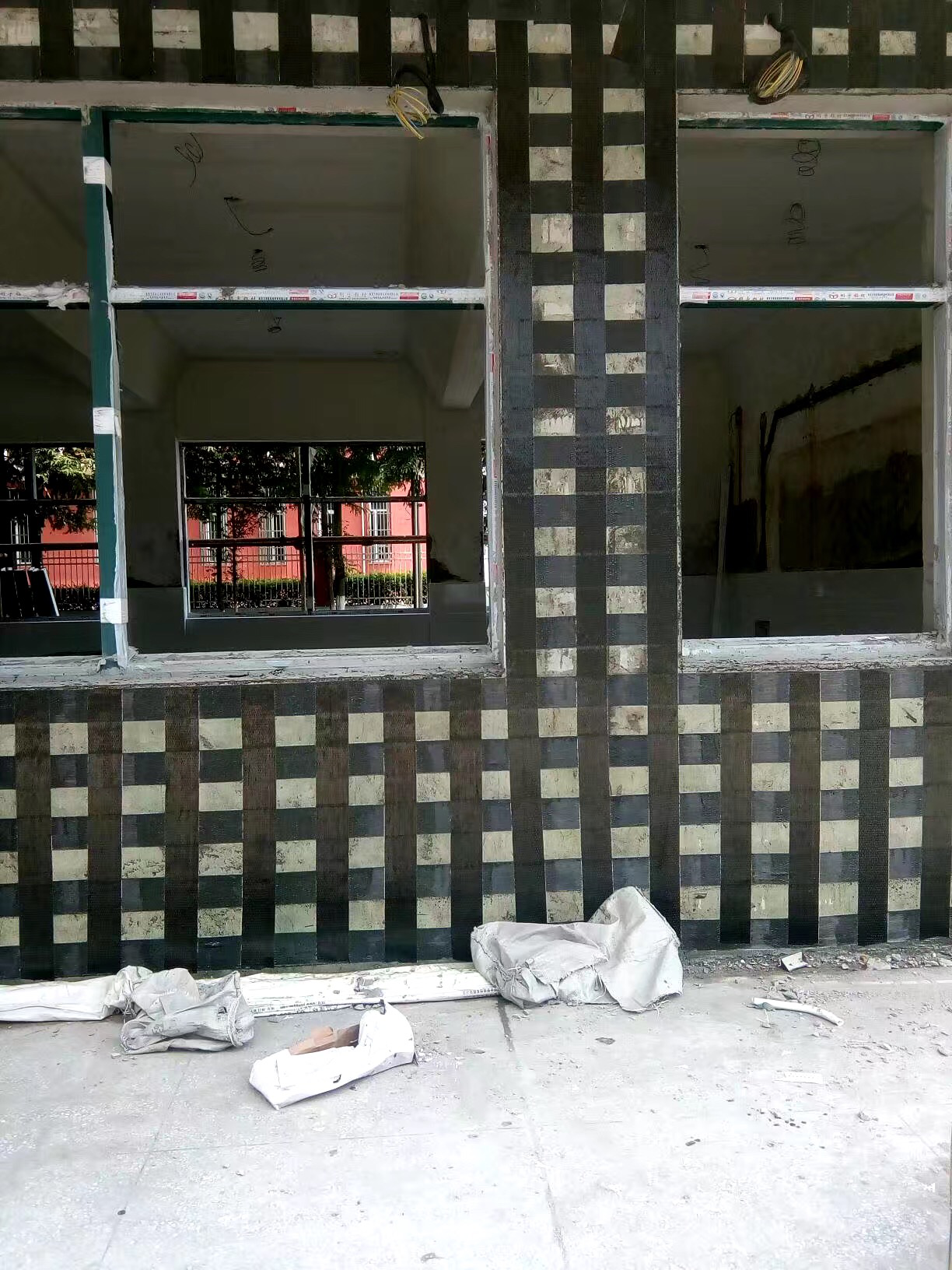  南京谷里小學(xué)碳纖維布加固