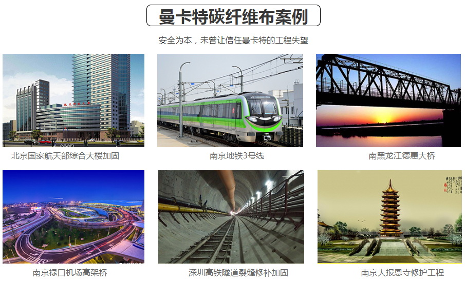 這些工程都在用曼卡特碳纖維布，你約嗎？