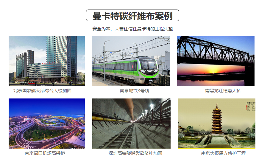 曼卡特碳纖維布參與過(guò)的工程，都成了背書(shū)！