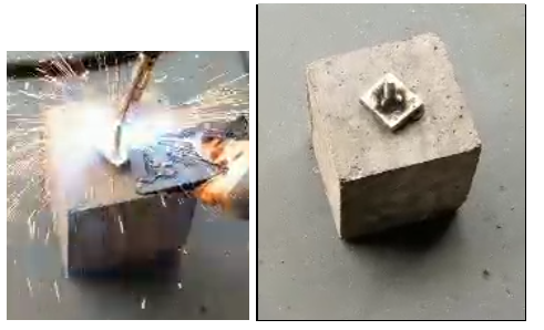 學(xué)螺桿中再將其貼著混凝土焊到螺桿上