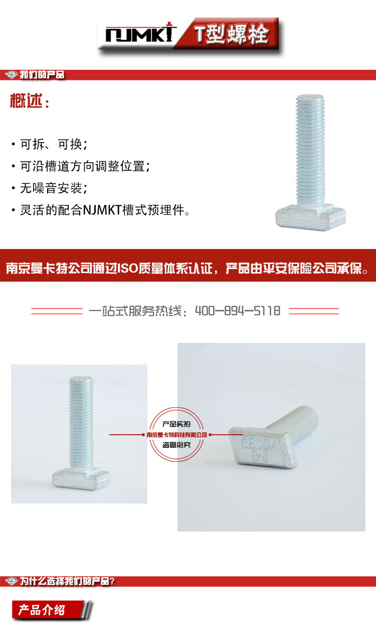 預(yù)埋槽道螺栓